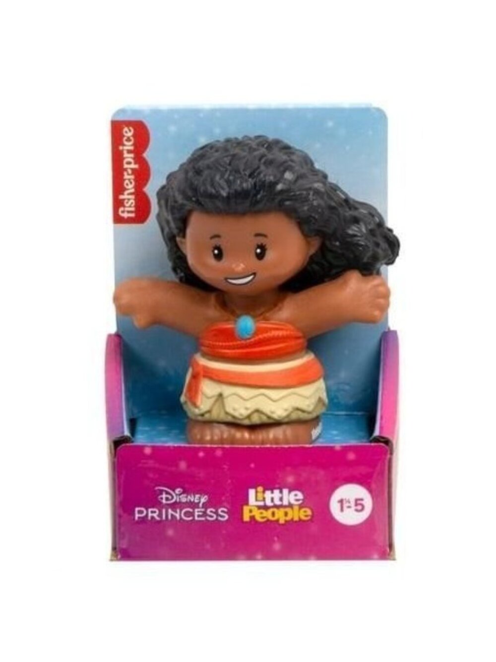 Disney Little People Moana Princess Figure By Fisher-Price 2.7" For Ages 1-5